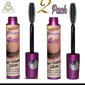 2X MASCARA 4 IN 1 EYELASHES LENGTHENING, NEW SILICONE TIP FOR ETREME VOLUME